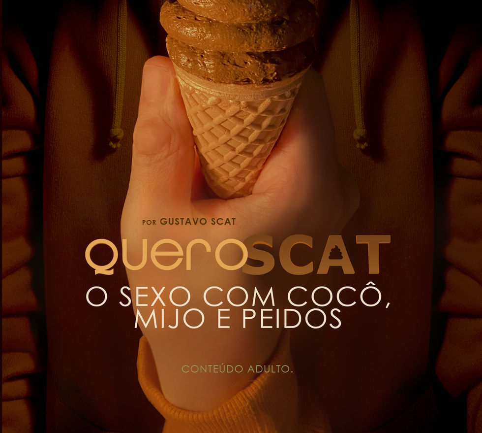 Capa do livro "Quero Scat - O sexo com cocô, mijo e peidos" de Gustavo Scat