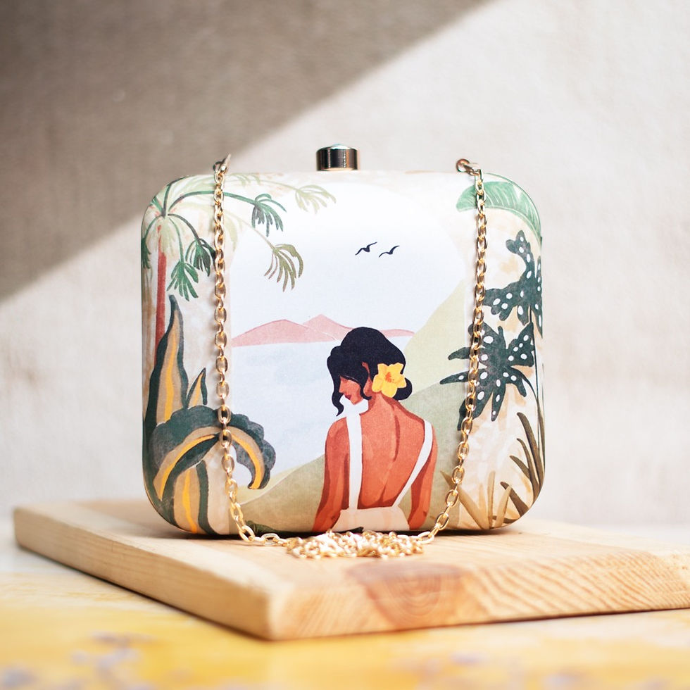 Tropical Escape Clutch Front View