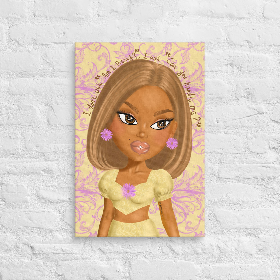 Thumbnail: The Pretty Babe Canvas Print