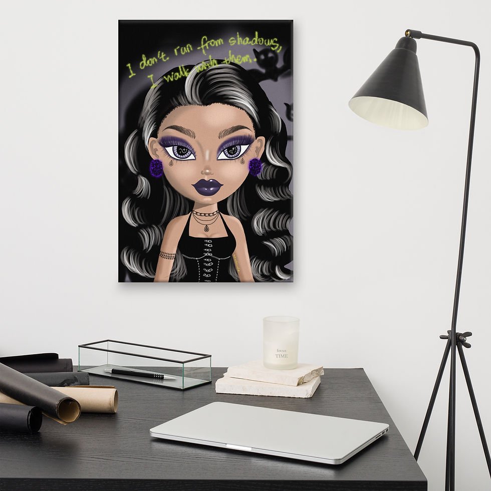 Thumbnail: The Shadow Babe Canvas Print