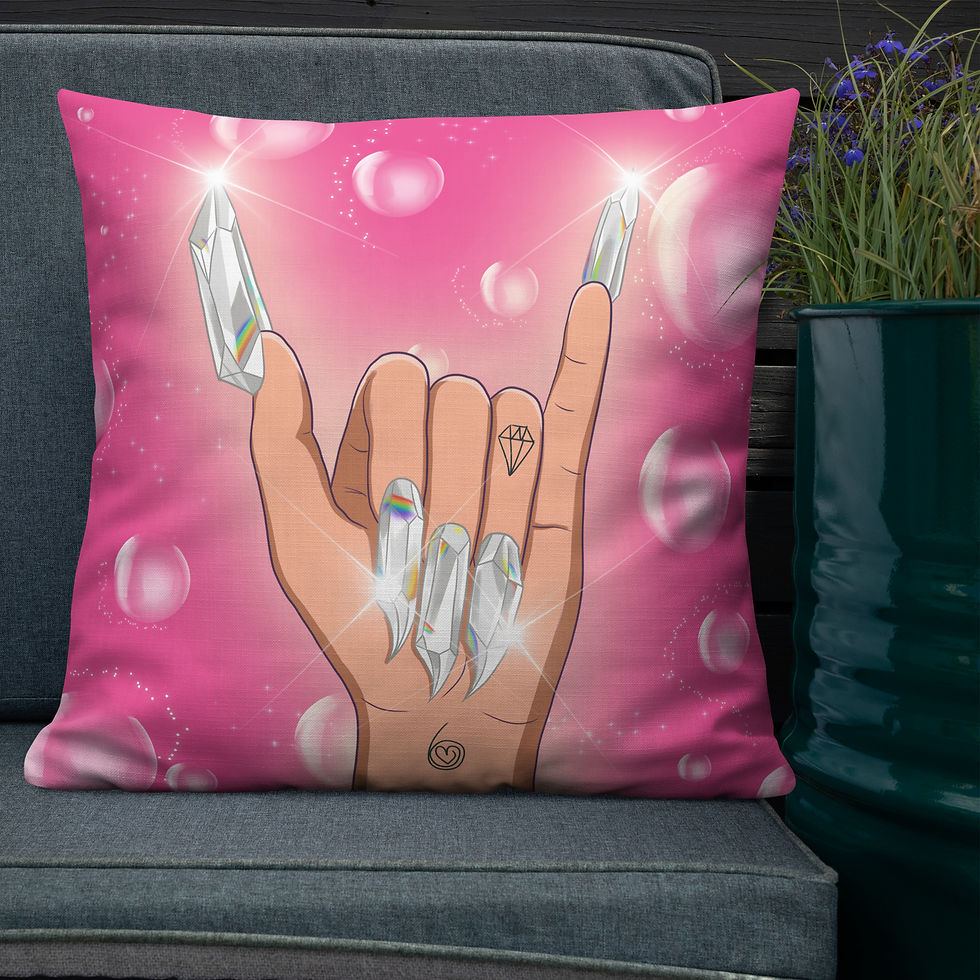 Thumbnail: The Clear Quartz 6 Art Premium Pillow