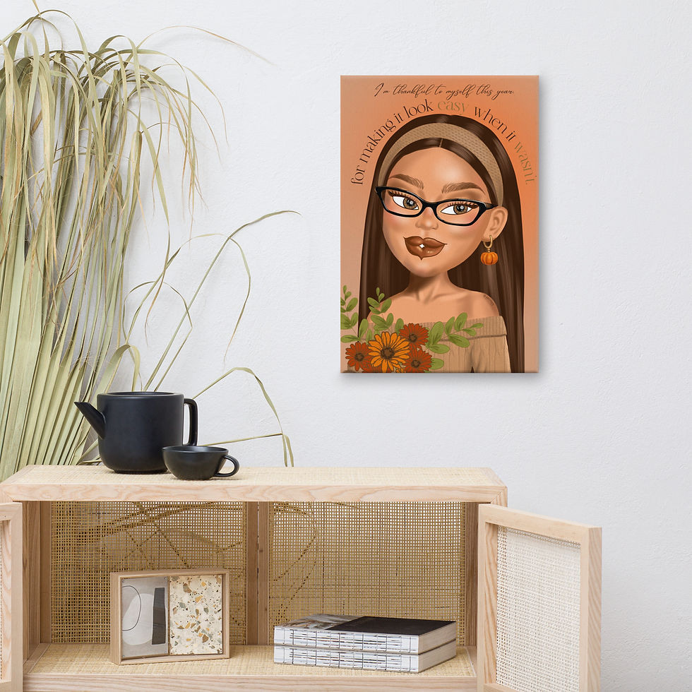 Thumbnail: The Thankful Babe Canvas Print