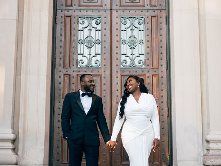 Elegant Engagement Session At The College of The Holy Cross: Augustine & Wilhelmina