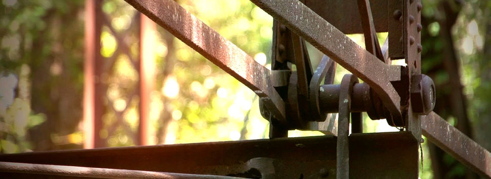 Still from "Spirits in the Swamp" of the Bellamy Bridge in Marianna, Florida.