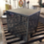 Perforated Cube Side Table