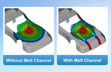 Melt Channel을 활용한 Shell Mesh 모델링