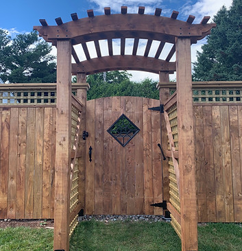 Fence And Gate, Arched Entryway