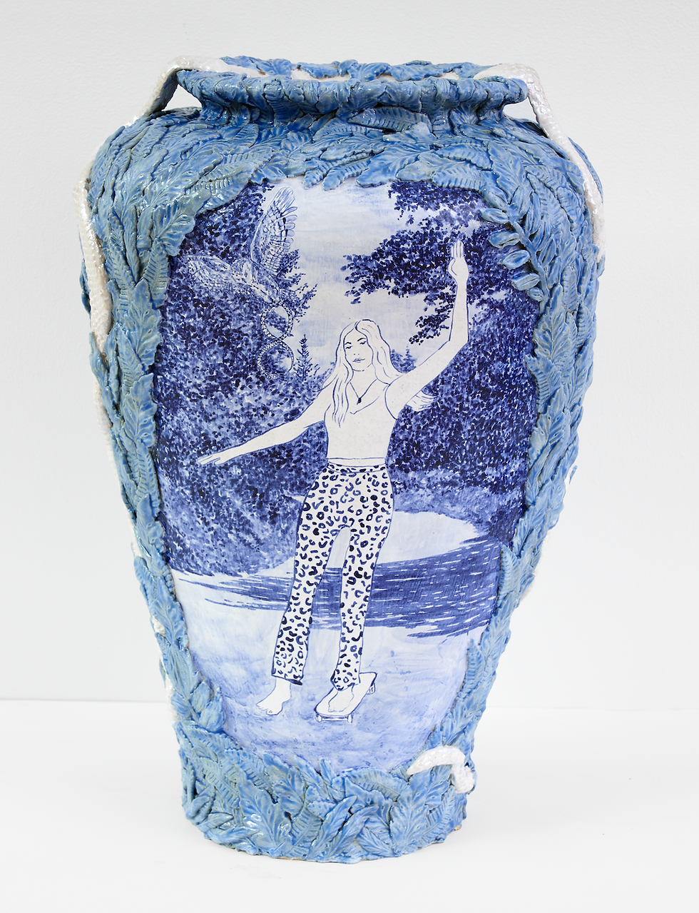 Year of the Snake 17 x 12.5 x 9 Inches Stain, glaze and luster on stoneware 2024
