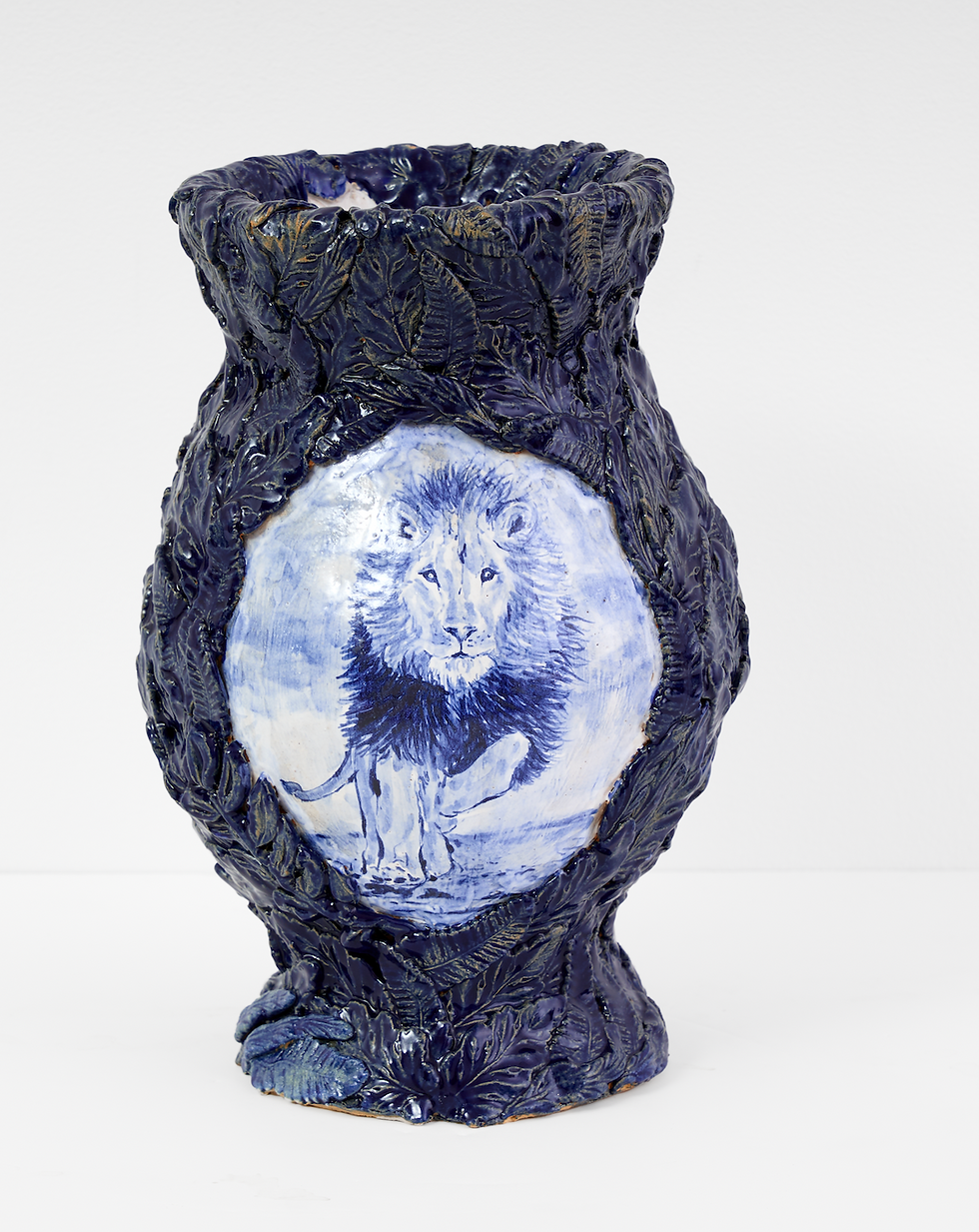 Leo 11 x 7 x 7 inches Stain and glaze on stoneware 2024