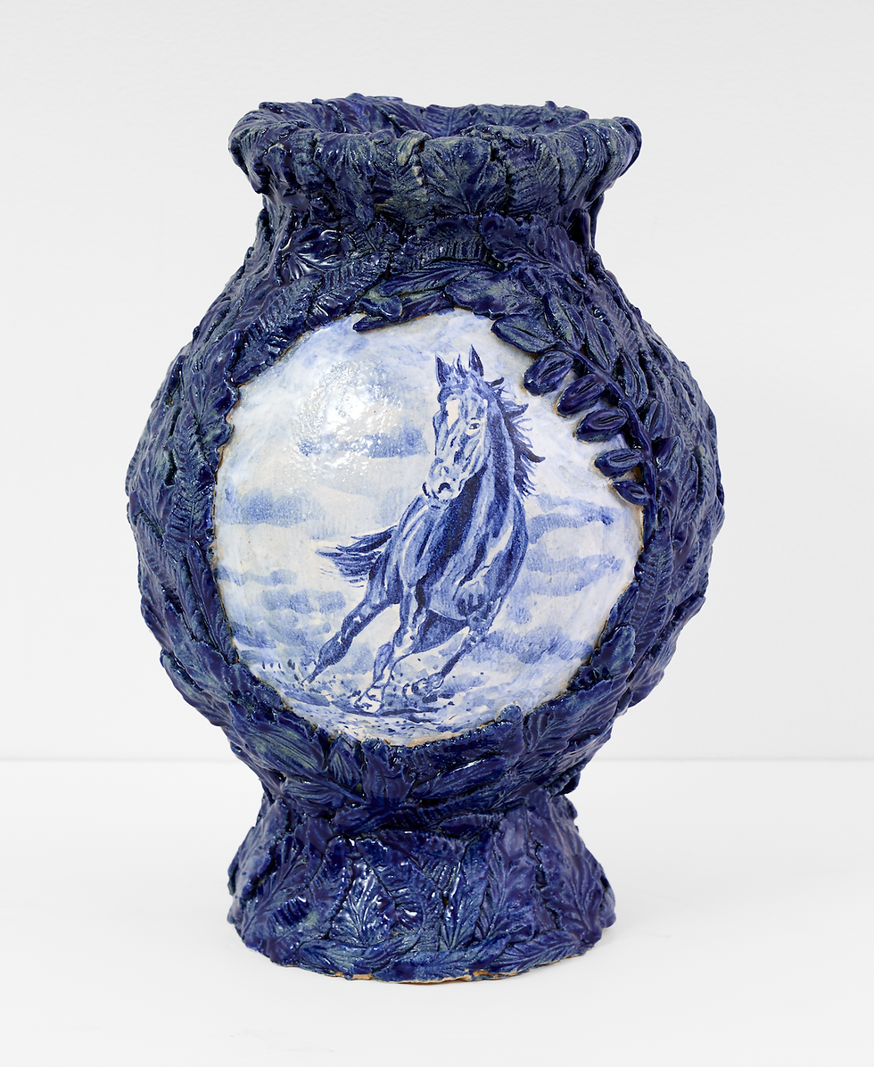 Sovereignty 11 x 7 x 7 inches Stain and glaze on stoneware 2024