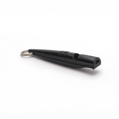 Thumbnail: Colourful dog whistle on white background