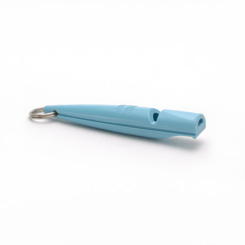 Thumbnail: Colourful dog whistle on white background