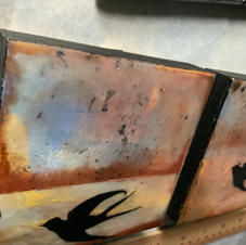 Tiny Encaustic Swallow