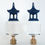 Thumbnail: Royal Blue Pagoda Finials on Acrylic Base