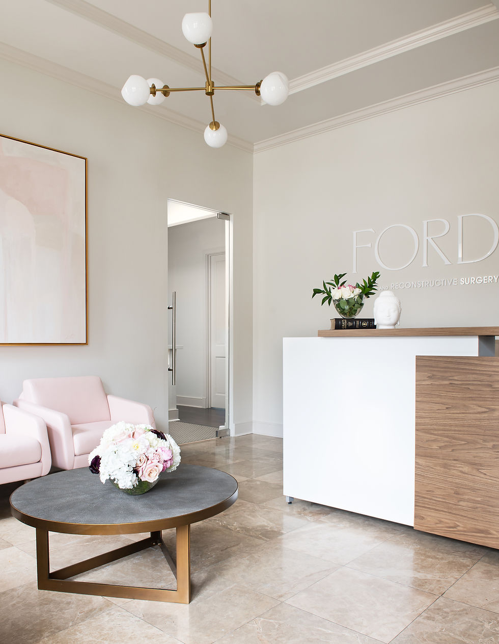 Ford Plastic Surgery, Interior Design & Styling: Rachel Cannon Limited Interiors | Photo: Haylei Smith