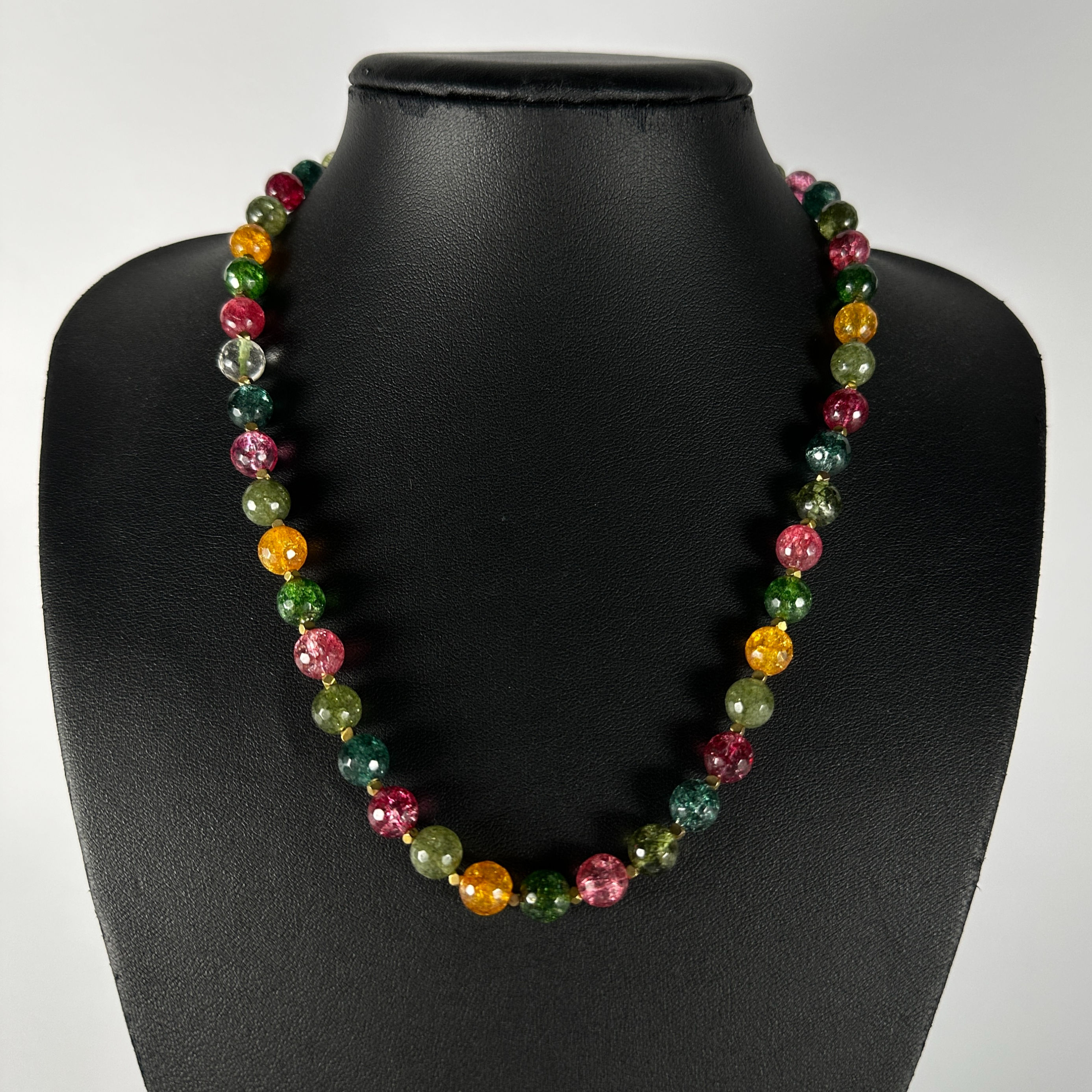 Bunte Achat Kette 48,5cm