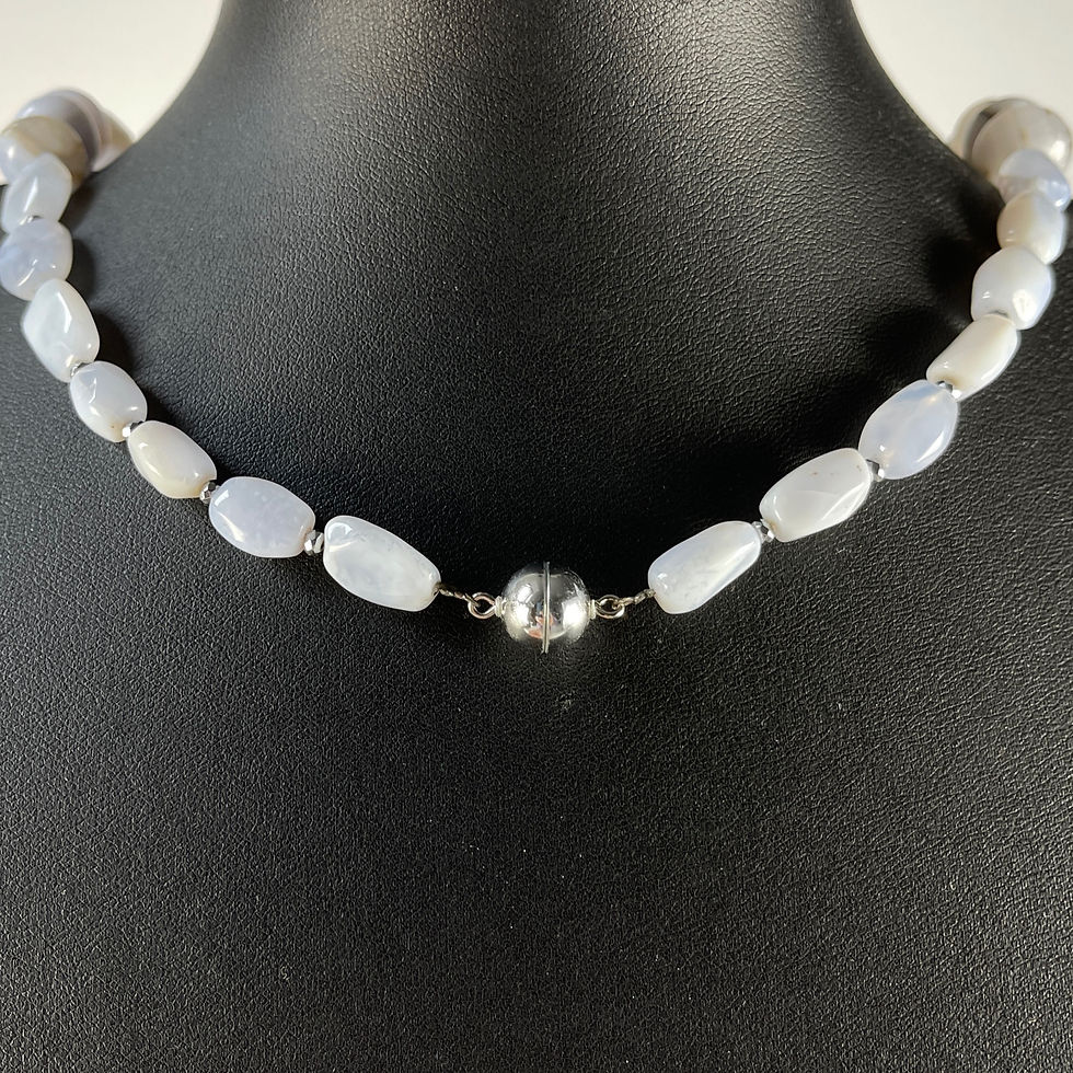 Thumbnail: Chalcedon Kette 52cm