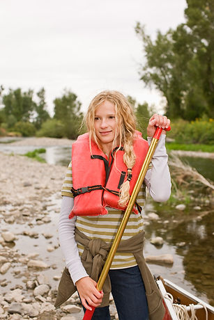 Girl Kayaking
