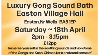 Another chance to experience a relaxing gong sound bath