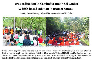 Cover of a paper on tree ordination