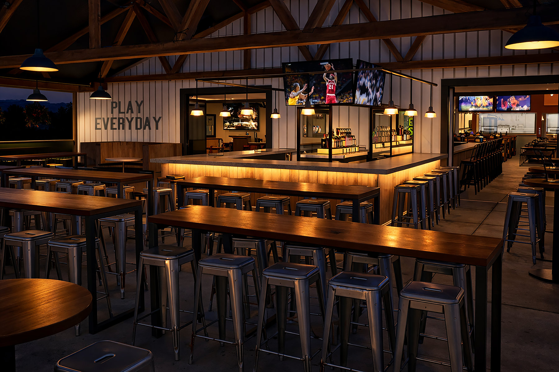 Old Base Factory food hall in O'Fallon, IL