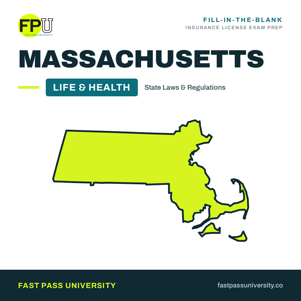 Massachusetts Life & Health Insurance Laws and Regulations Study Workbook