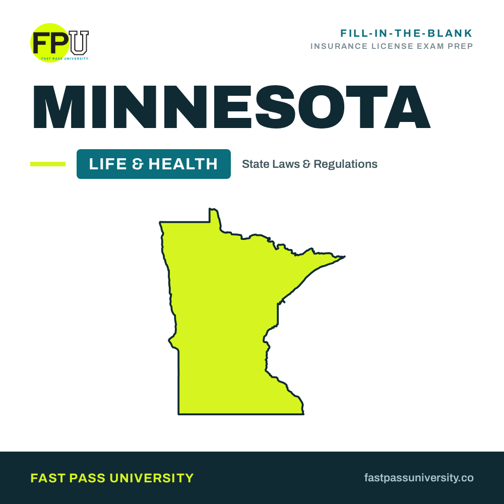 Minnesota Life & Health Insurance Laws and Regulations Study Workbook