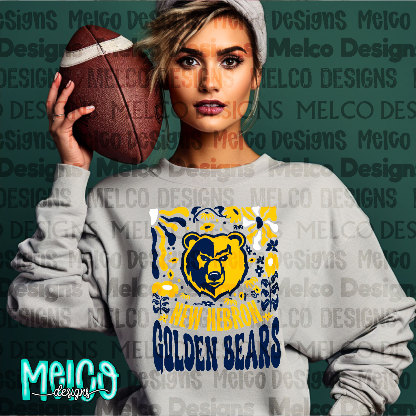 New Hebron Golden Bears {Design 2976}