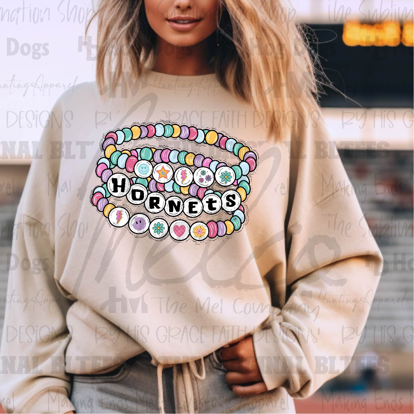 Hornets Pastel Friendship Bracelet