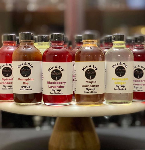 3-Custom Mix and Sip Syrups Sampler | On My Way Bartending