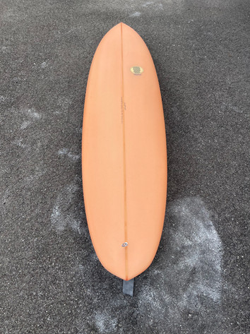 Coral surfboard