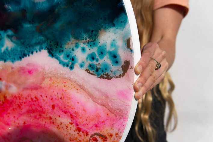 Surfista Surfboards Hossegor custom surfboard art Zee van G