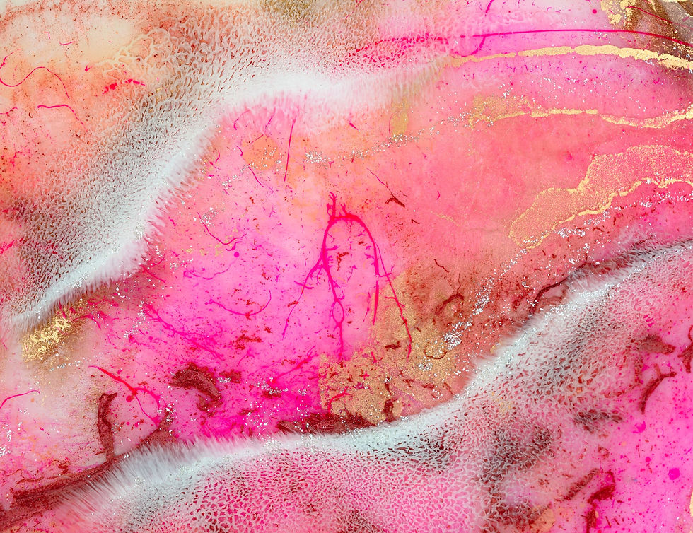 Thumbnail: circle wall art pink resin ocean