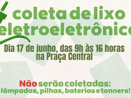 Não-Me-Toque vai recolher seu lixo eletrônico no sábado (17)