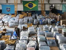 Defesa Civil do RS contabiliza 200 toneladas de alimentos doados