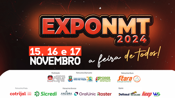 Novembro é o mês da ExpoNMT 2024 – A maior feira de entretenimento e negócios da região vem aí!