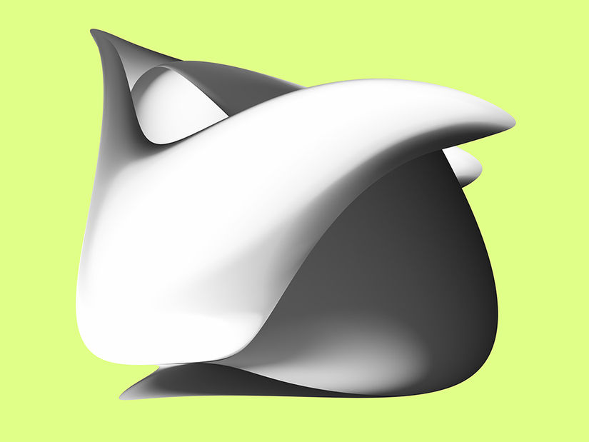 Figurative abstraction - autonomous photographic reformation of light imagery against a bright green background