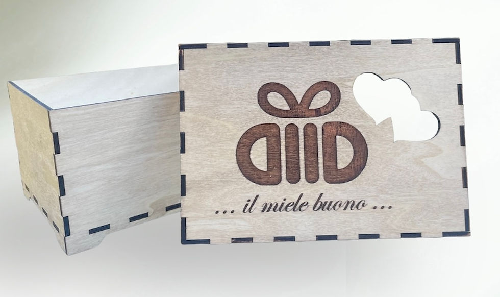 Box in legno personalizzata con incisione laser