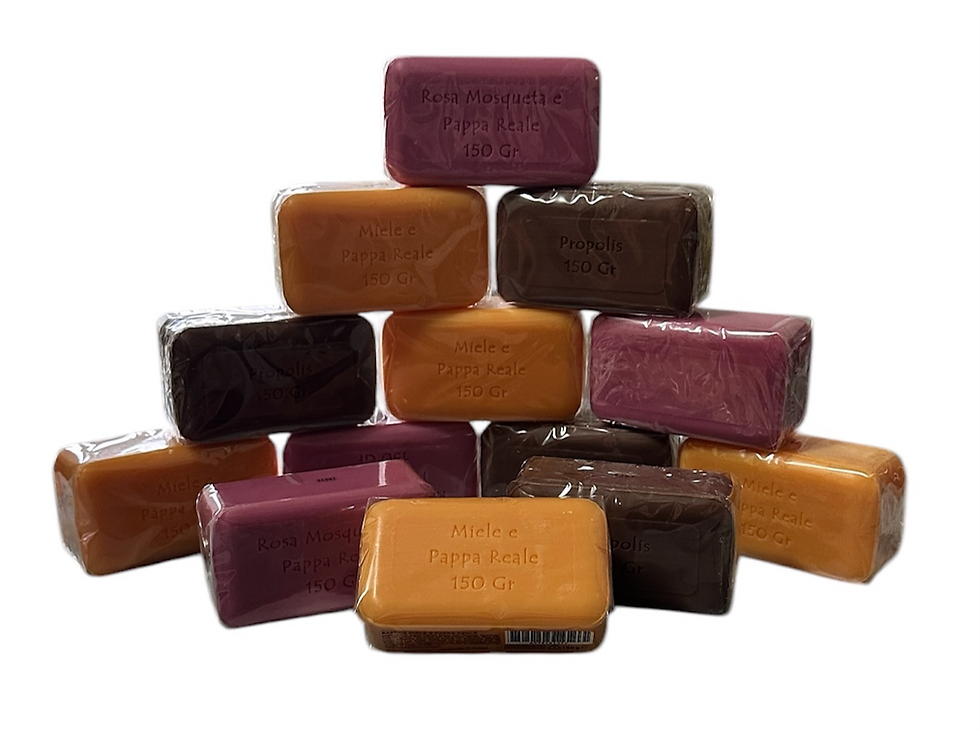 Miniatura: Saponette dell'alveare a base di miele pappa reale e propoli