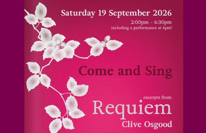 Join Clive Osgood for a community Come & Sing of his Requiem