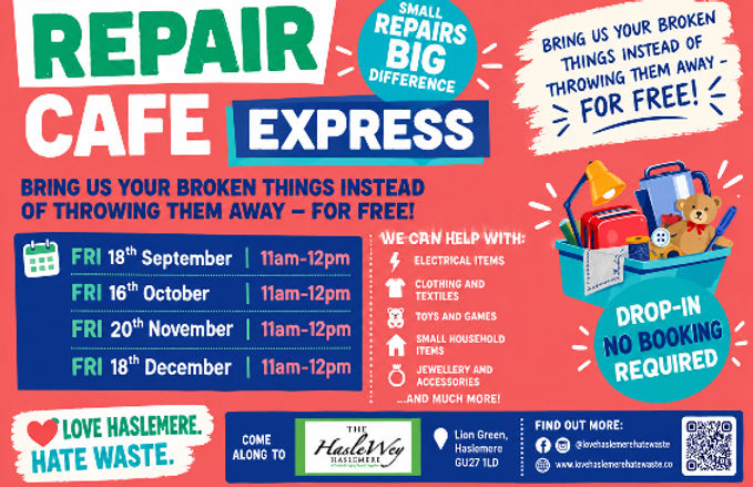 A monthly Repair Café is coming to Haslewey to fix your broken things