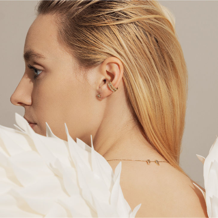 Angel Wing Necklace in Gold