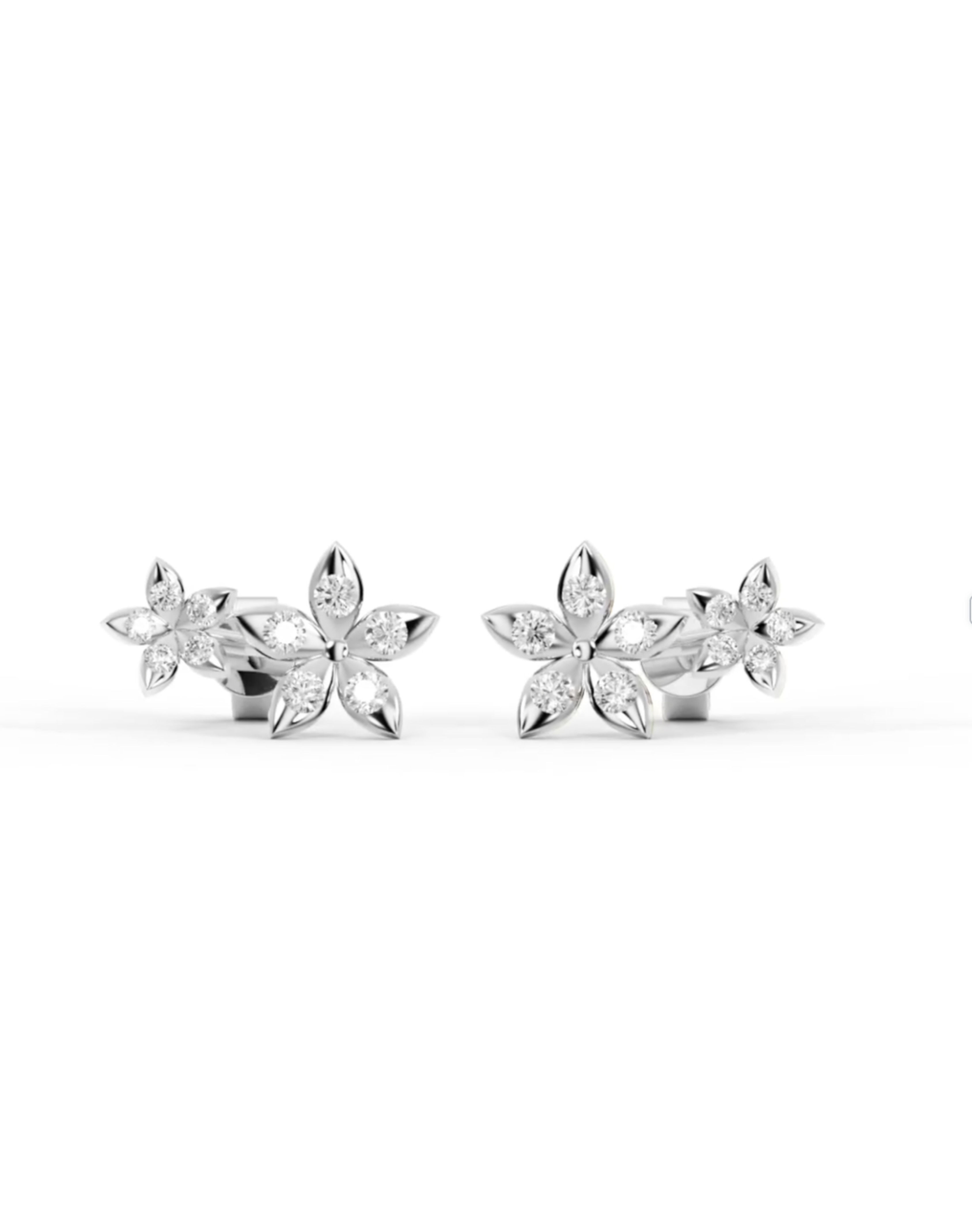 BLOOMTINE | Eternal Bloom™ Sterling Silver Flower Studs / Climbers - Coming Soon