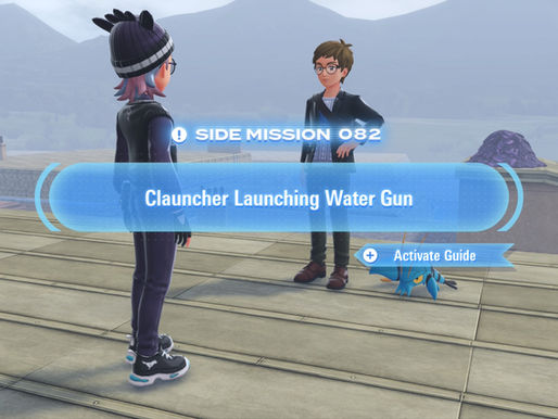 Pokemon Legends: Z-A Guide "Side Mission 082 - Clauncher Launching Water Gun"
