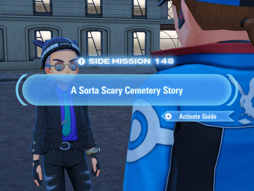 Pokemon Legends: Z-A Mega Dimensions DLC Guide - "Side Mission 148 - A Sorts Scary Cemetery Story"