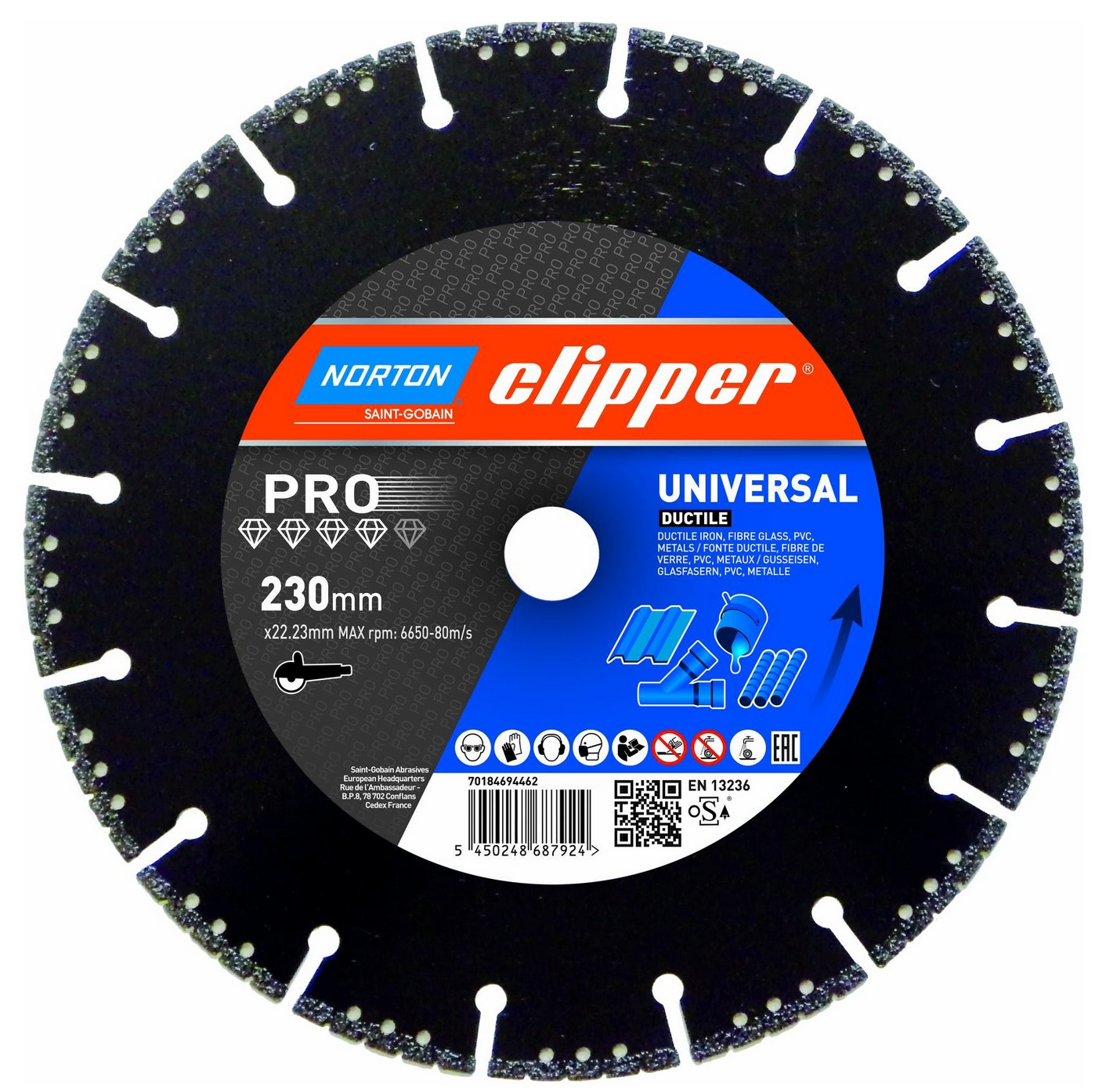 Norton Clipper PRO Universal Ductile / Multi- Runner