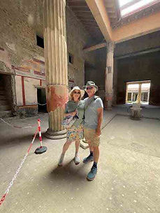 Kathleen & Bill in home in Pompeii