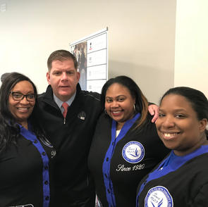 Zetas with the Mayor of Boston
