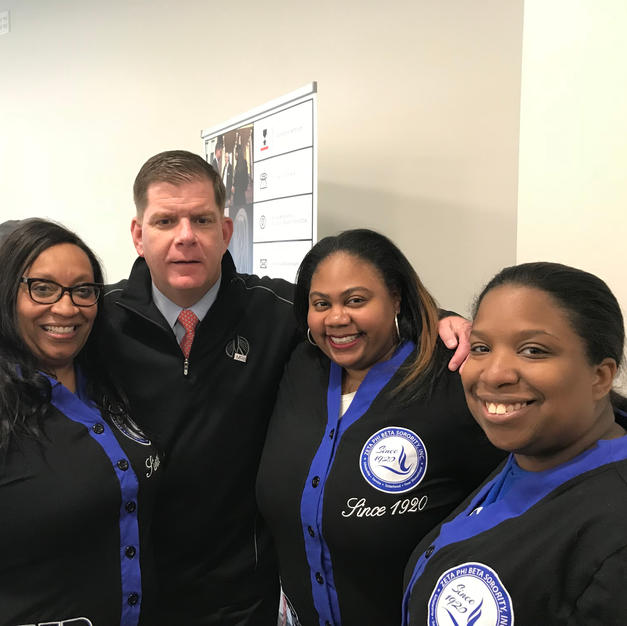 Zetas with the Mayor of Boston