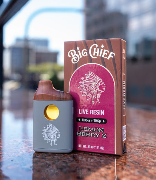 Big Chief – THCA + THCP 3g Vape | Lemon Berry